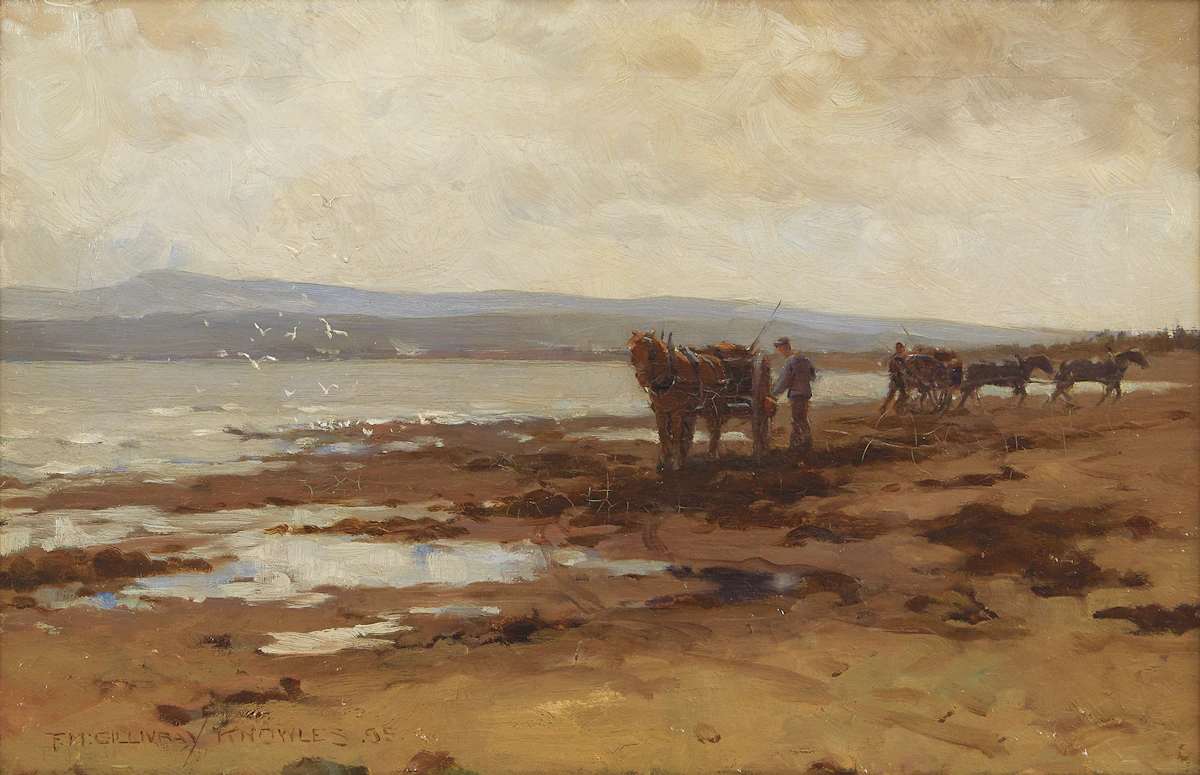 Farquhar McGillivray Strachan Knowles, Preparing for a Trip, oil on canvas, 1895