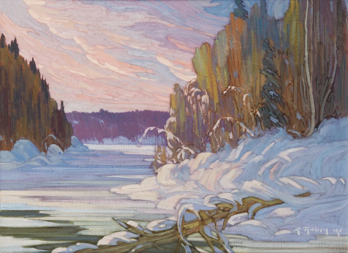 Gaston Rebry, L’arbre brisée, oil on canvas, 1987