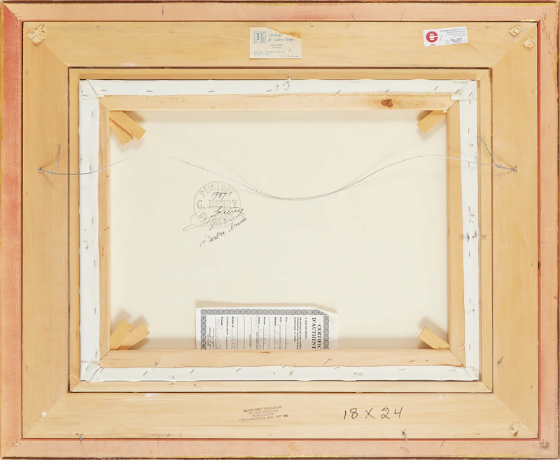Gaston Rebry, L’arbre brisée, oil on canvas, 1987 - view 3