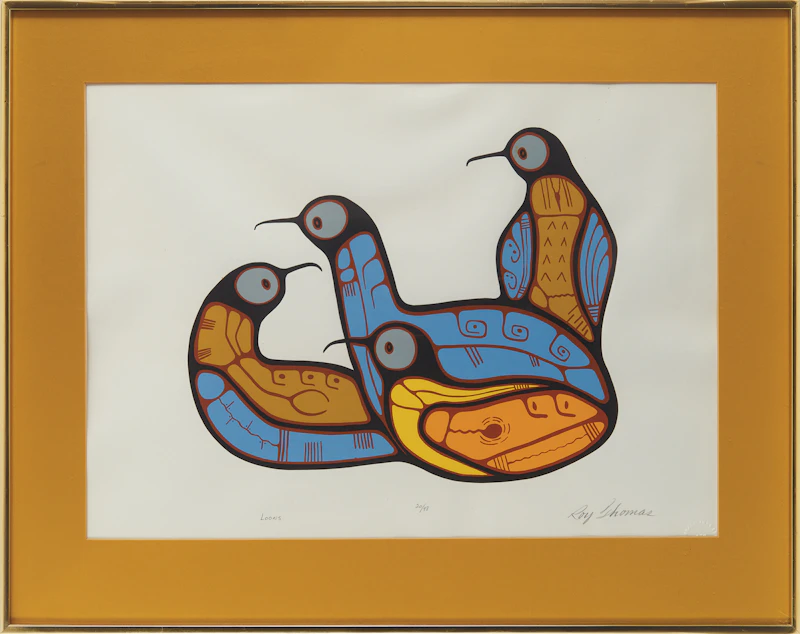 Roy Thomas, Loons, colour screenprint - view 2