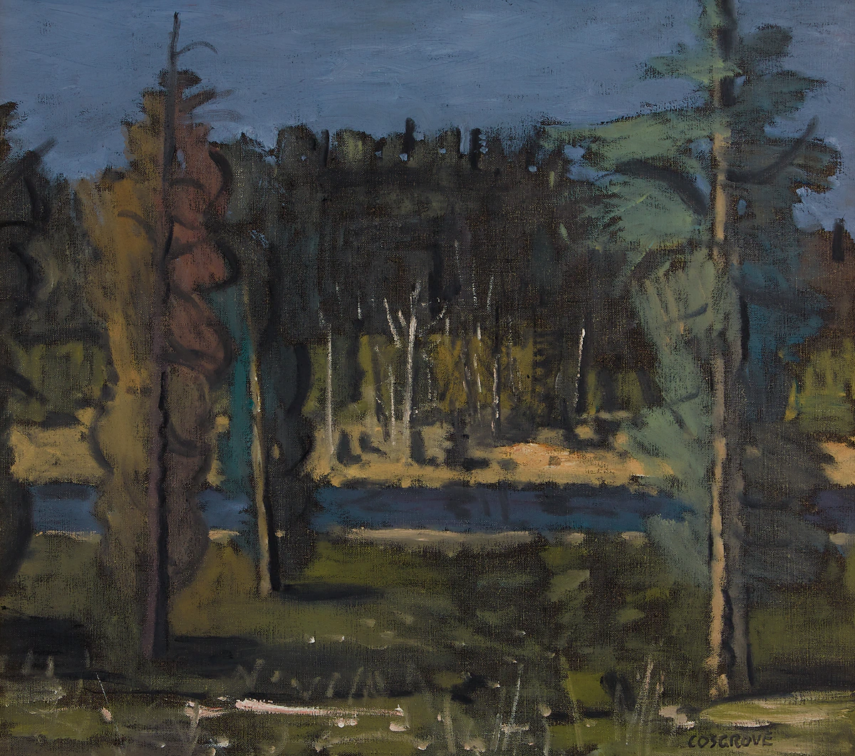 Stanley Morel Cosgrove, Forest Landscape, oil on canvas
