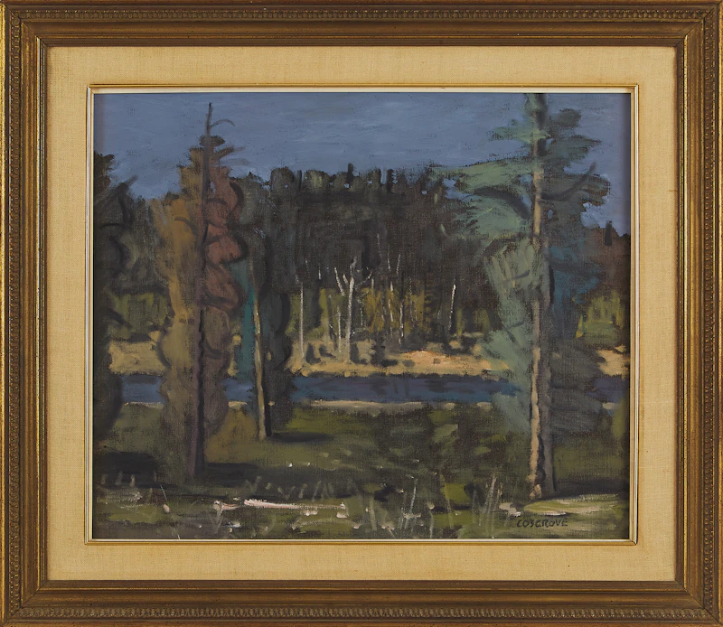 Stanley Morel Cosgrove, Forest Landscape, oil on canvas - view 2
