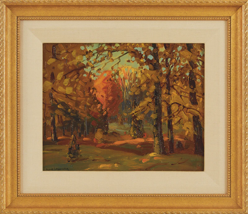 Frank Shirley Panabaker, Fall Landscape, oil on canvas board - view 2