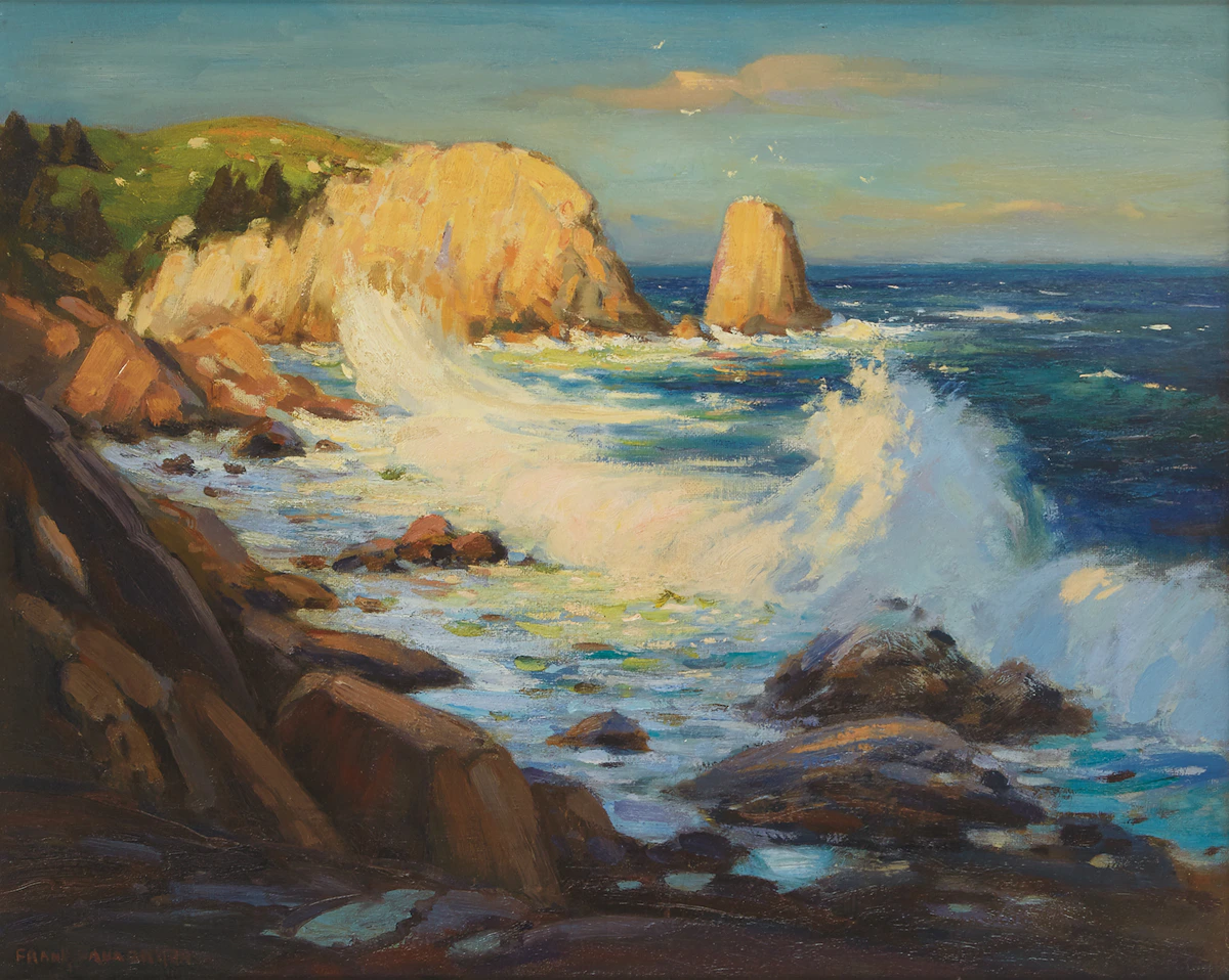 Frank Shirley Panabaker, Seascape, oil on board