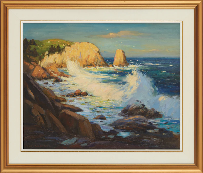 Frank Shirley Panabaker, Seascape, oil on board - view 2