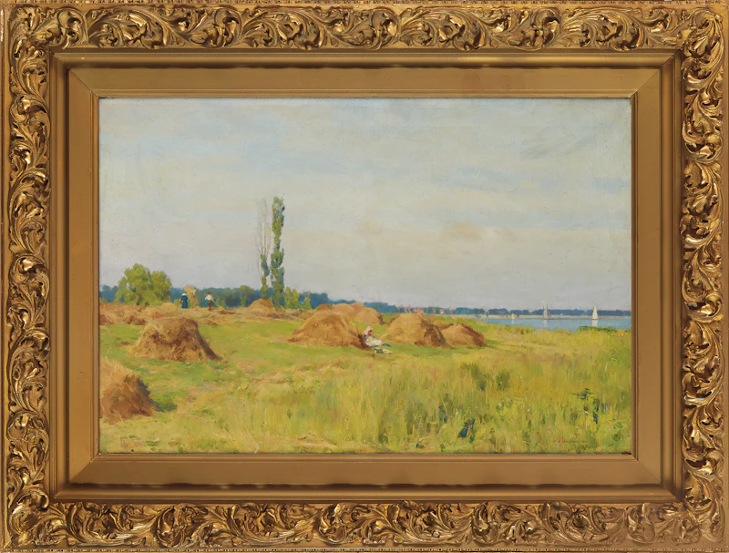 Frederick Sproston Challener, A Rest From Work, oil on canvas, 1893 - view 2