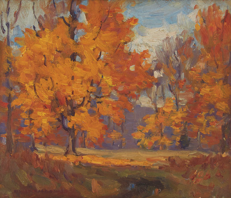 Autumn Landscape by Manly Edward MacDonald