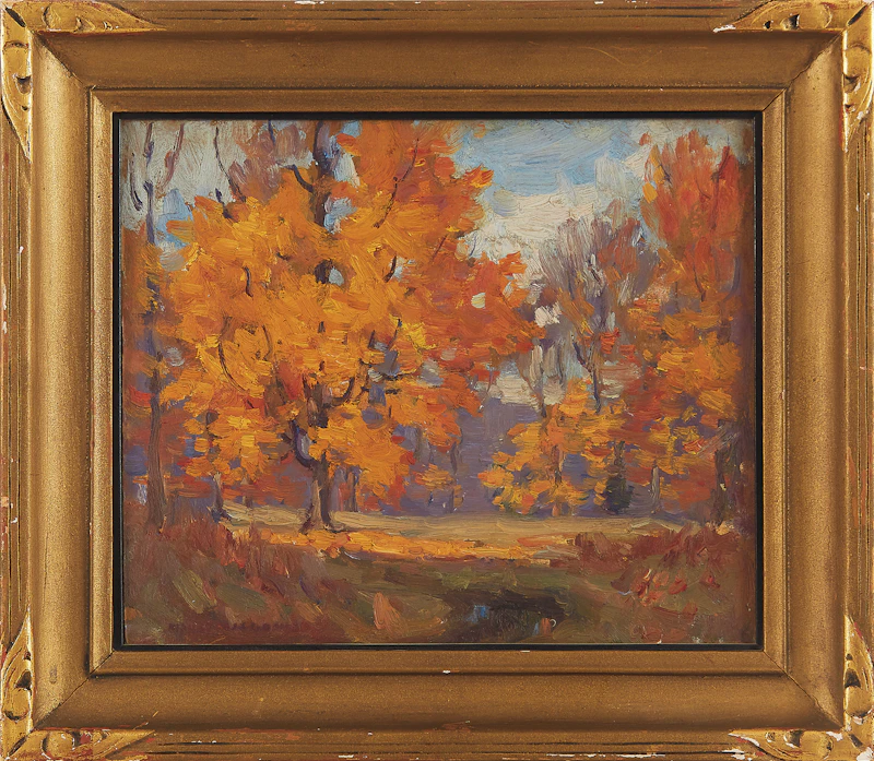 Manly Edward MacDonald, Autumn Landscape, oil on board - view 2