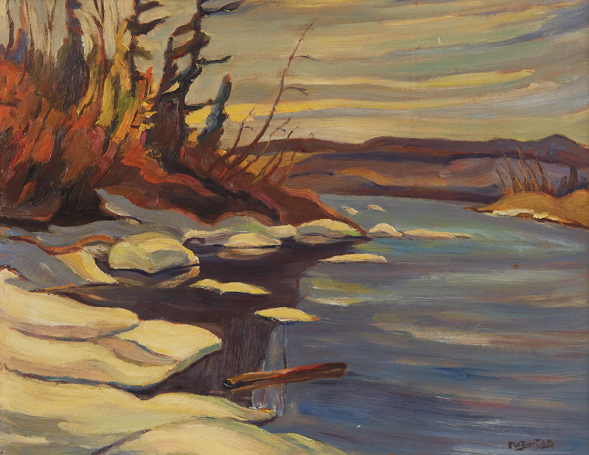 Ralph Wallace Burton, Landscape, oil on board
