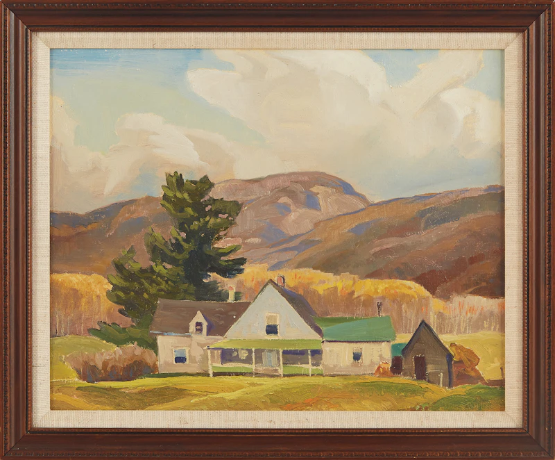 Joachim George Gauthier, Farmhouse, Silver Valley, Haliburton, oil on canvas board - view 2