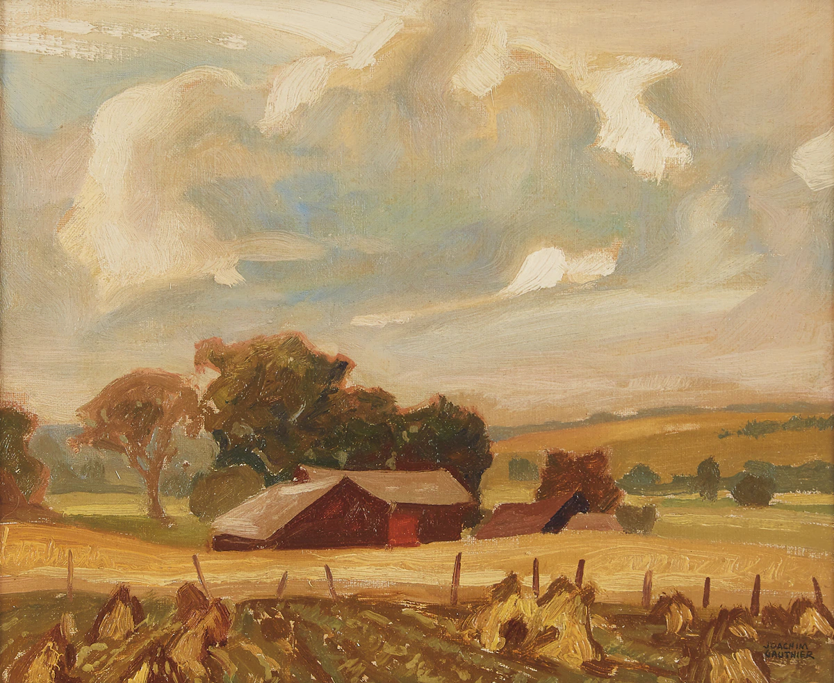Joachim George Gauthier, Old Farm near Orillia, oil on canvas, 1937
