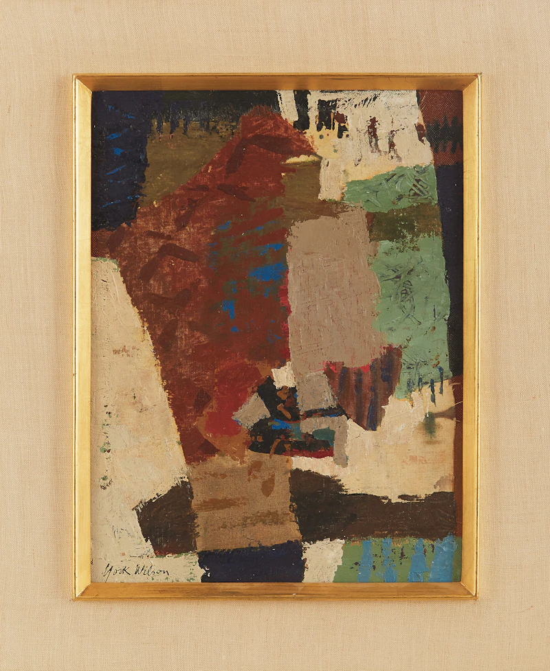 Ronald York Wilson, Bowery Wall, oil on canvas board - view 2