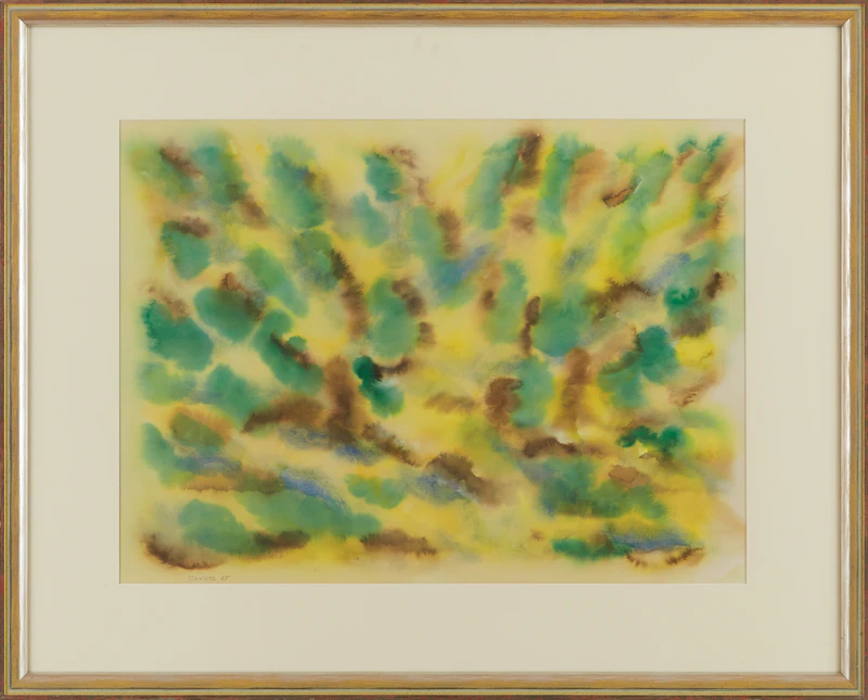 Gershon Iskowitz, Abstract , watercolour, 1965 - view 2