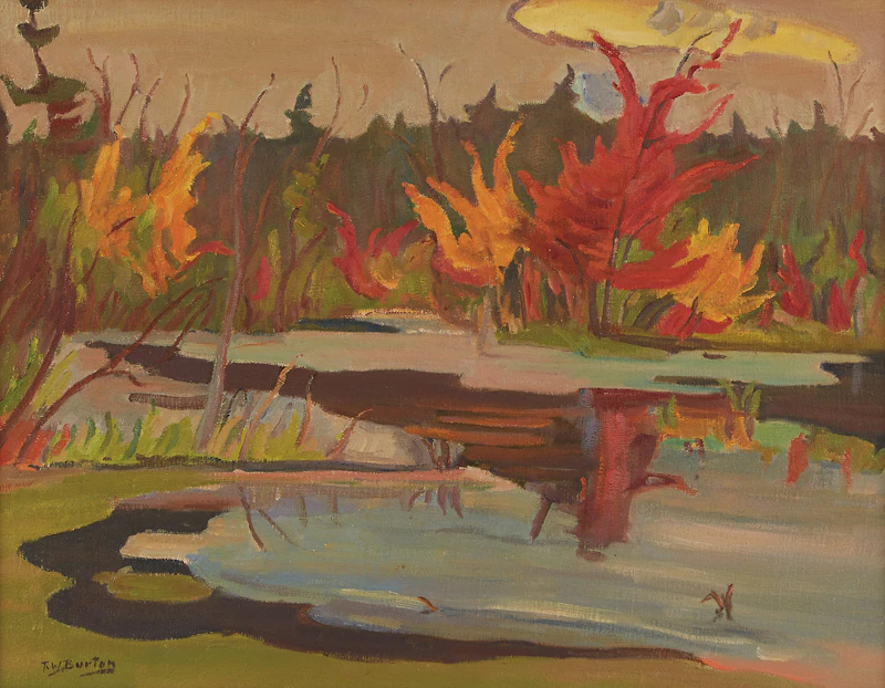 Autumn, N. Gower, Smiths Falls Highway by Ralph Wallace Burton