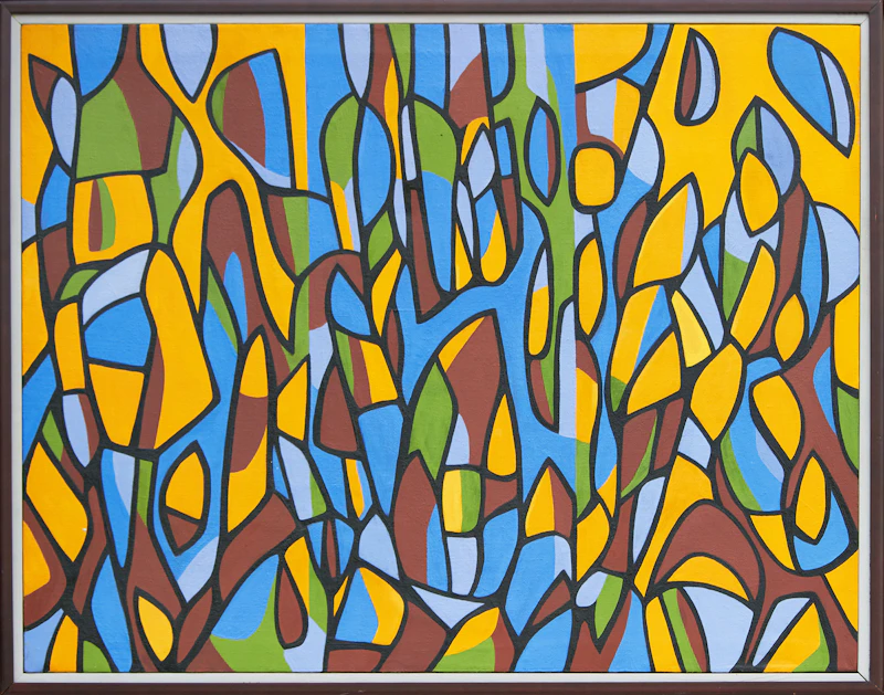 Gregg Simpson, Une journée à la Côte d'Azur, oil on canvas, 1994 - view 2