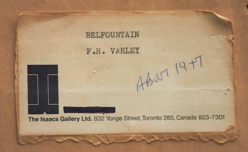 Frederick Horsman Varley, Belfountain, watercolour, circa 1947 - view 4