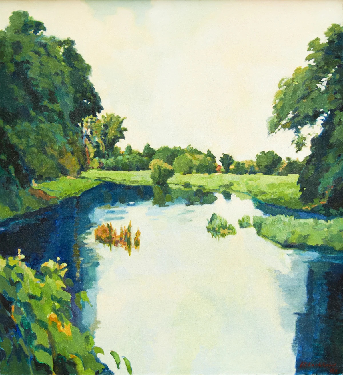 Kenneth Campbell Lochhead, Rideau Marsh, oil on canvas, 1981