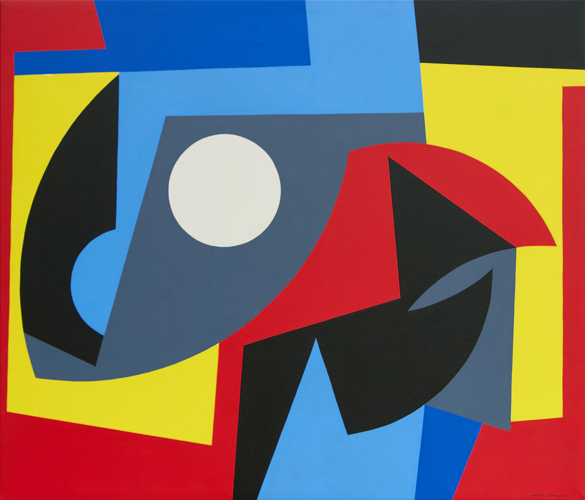 Jean-Paul Jérôme, Les couleurs du jour, acrylic on canvas, 1995