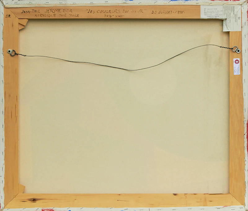 Jean-Paul Jérôme, Les couleurs du jour, acrylic on canvas, 1995 - view 2