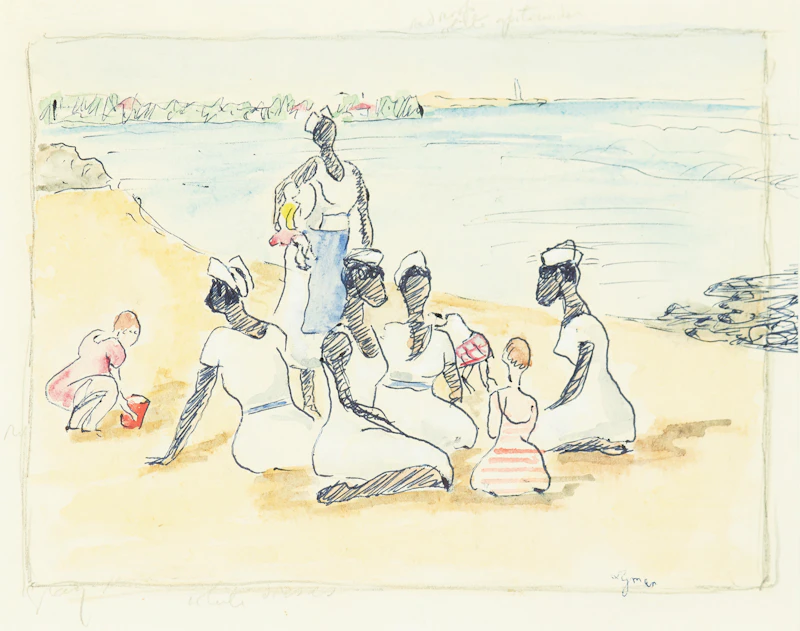 Nannies on the Beach by John Goodwin Lyman
