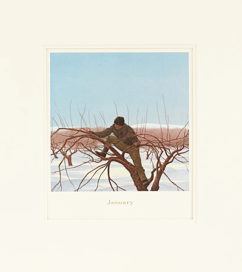 David Alexander Colville, A Book of Hours, Labours of the Months, portfolio of one colour serigraph and twelve colour photolithographs, 1979 - view 5
