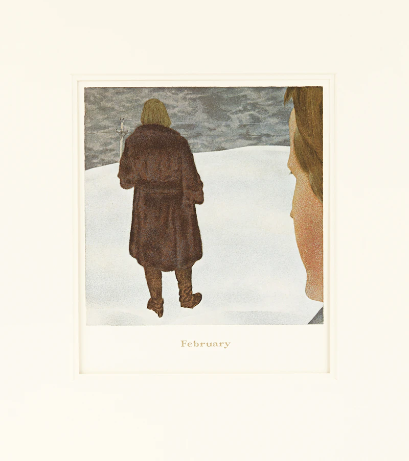 David Alexander Colville, A Book of Hours, Labours of the Months, portfolio of one colour serigraph and twelve colour photolithographs, 1979 - view 6