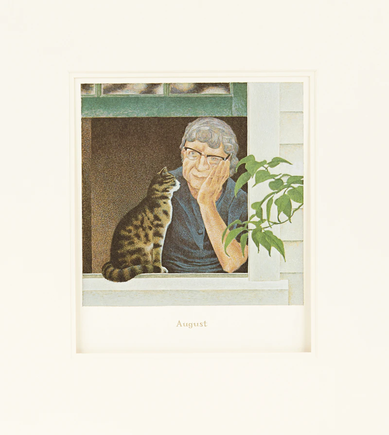 David Alexander Colville, A Book of Hours, Labours of the Months, portfolio of one colour serigraph and twelve colour photolithographs, 1979 - view 12