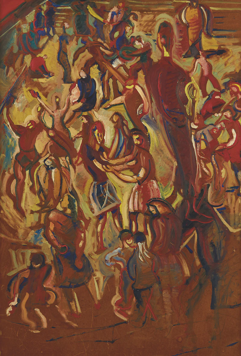 Pegi Nicol MacLeod, New York City Street Party, double-sided oil on board - view 1
