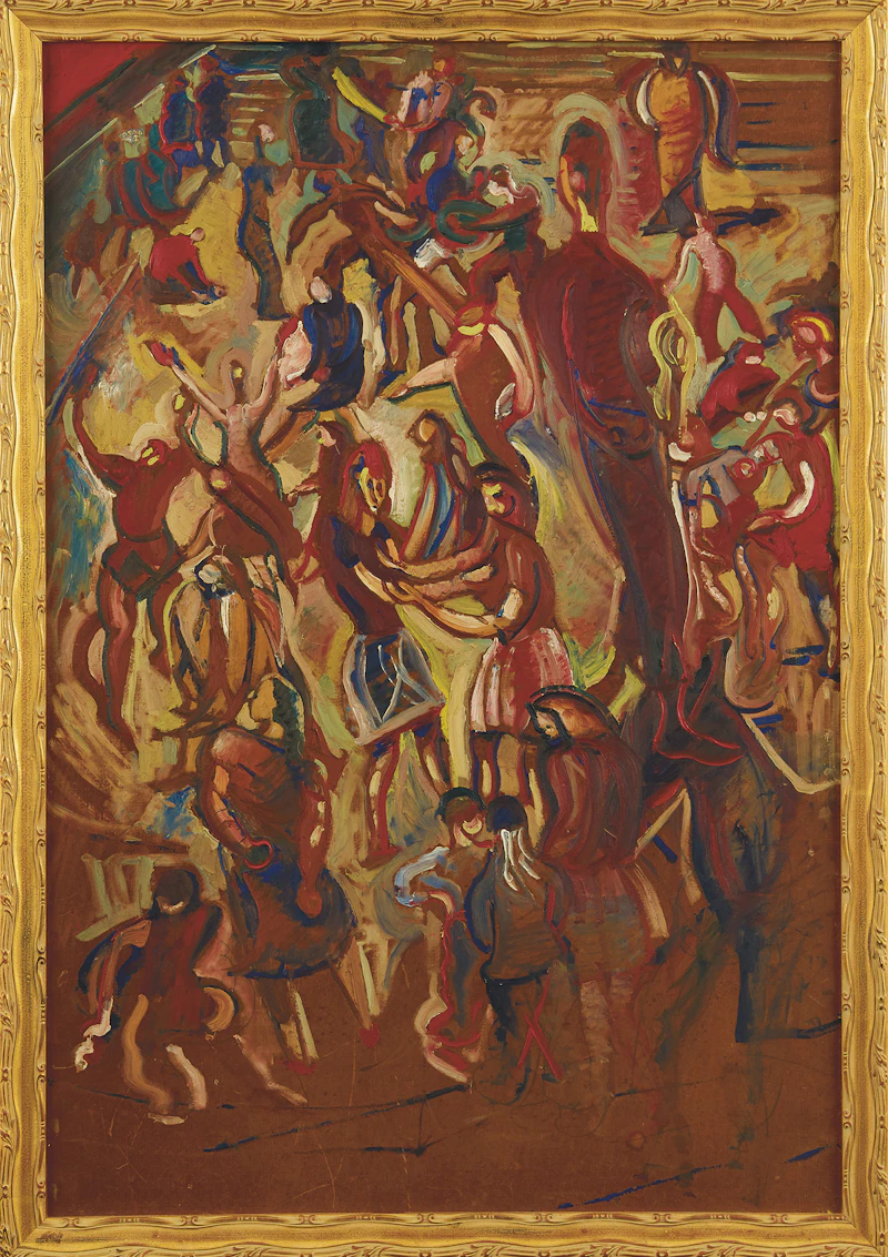Pegi Nicol MacLeod, New York City Street Party, double-sided oil on board - view 2