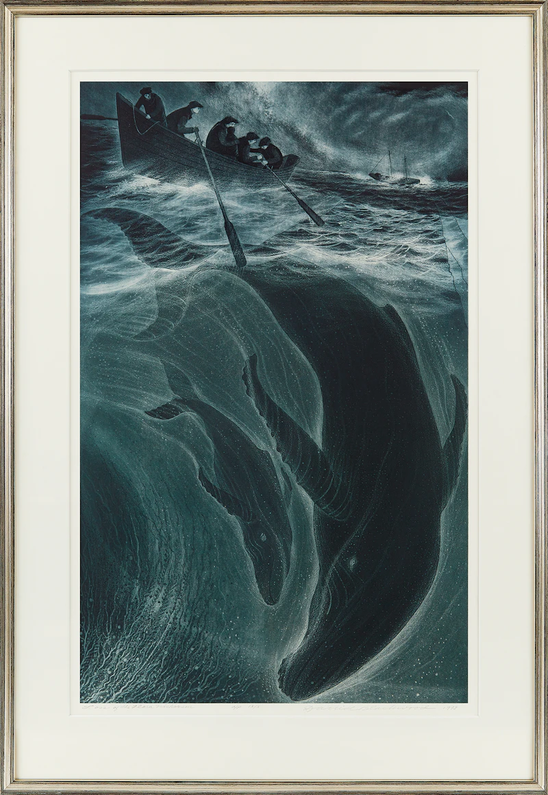 David Lloyd Blackwood, Loss of the Flora Nickerson, colour etching and aquatint, 1993 - view 2