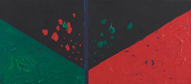 Raymond John Mead, Untitled Abstraction, acrylic on canvas, 1982 - view 1