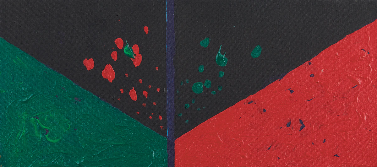 Raymond John Mead, Untitled Abstraction, acrylic on canvas, 1982