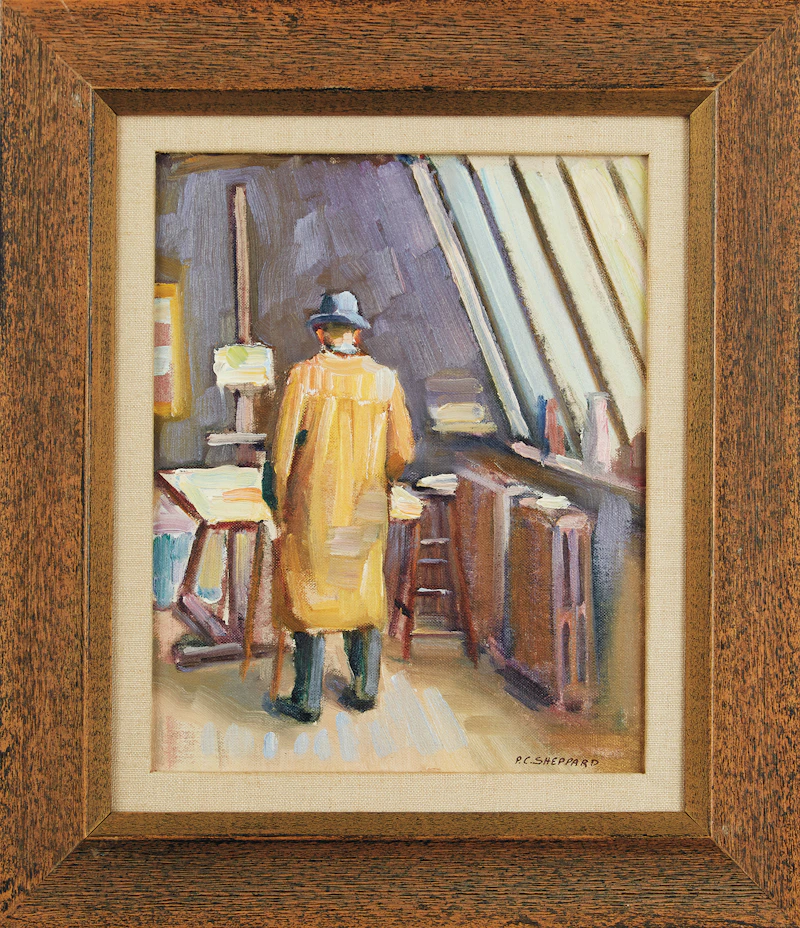 Peter Clapham Sheppard, In the Artist’s Studio, Bathurst and Bloor, oil on canvas, circa 1930 - view 2