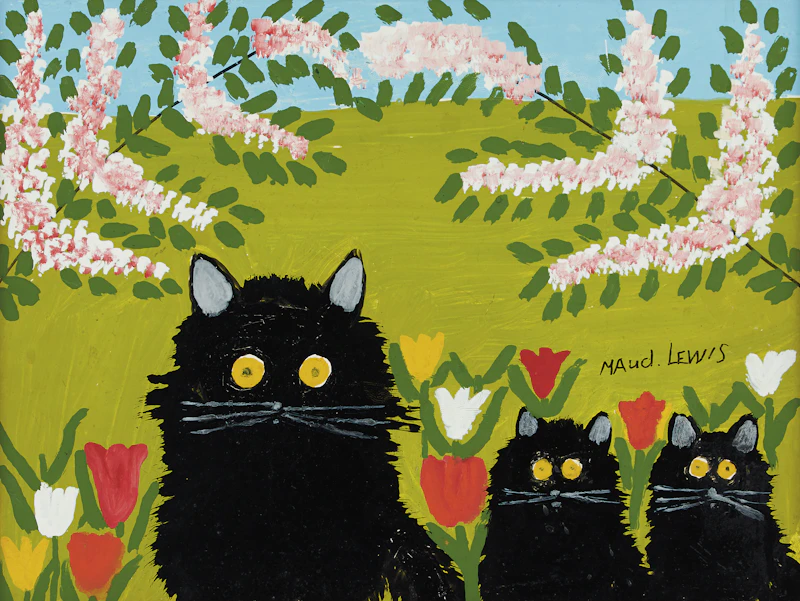 Maud Lewis, Three Black Cats