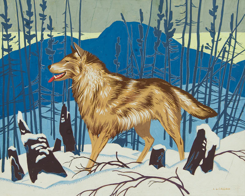 Alfred Joseph Casson, Wolf in Winter
