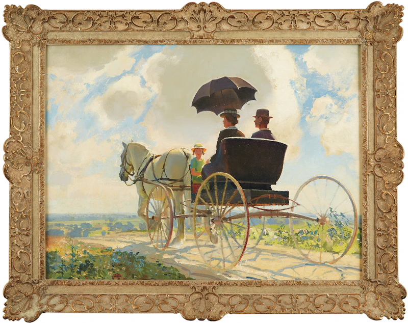 George Franklin Arbuckle, Sunday, oil on board - view 2