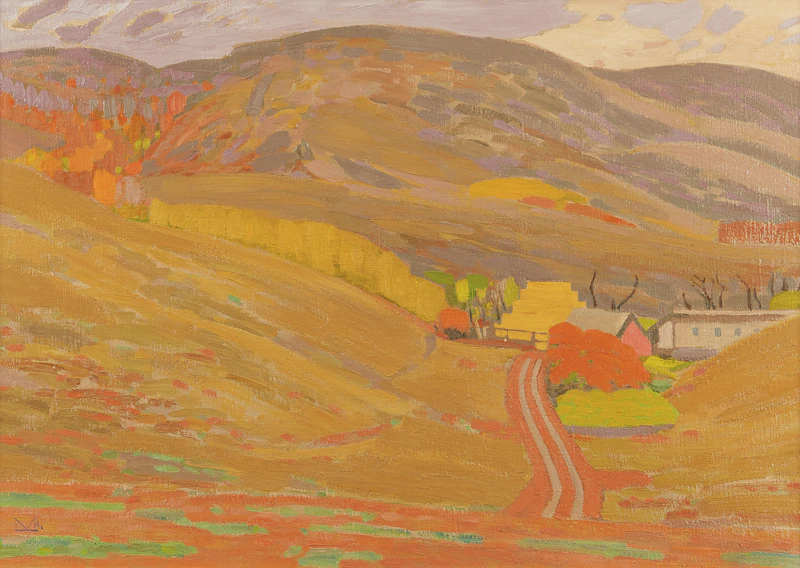 Illingworth Holey Kerr, Little Farm, Qu’Appelle Valley, Lumsden, Saskatchewan, oil on canvas, 1973 - view 1
