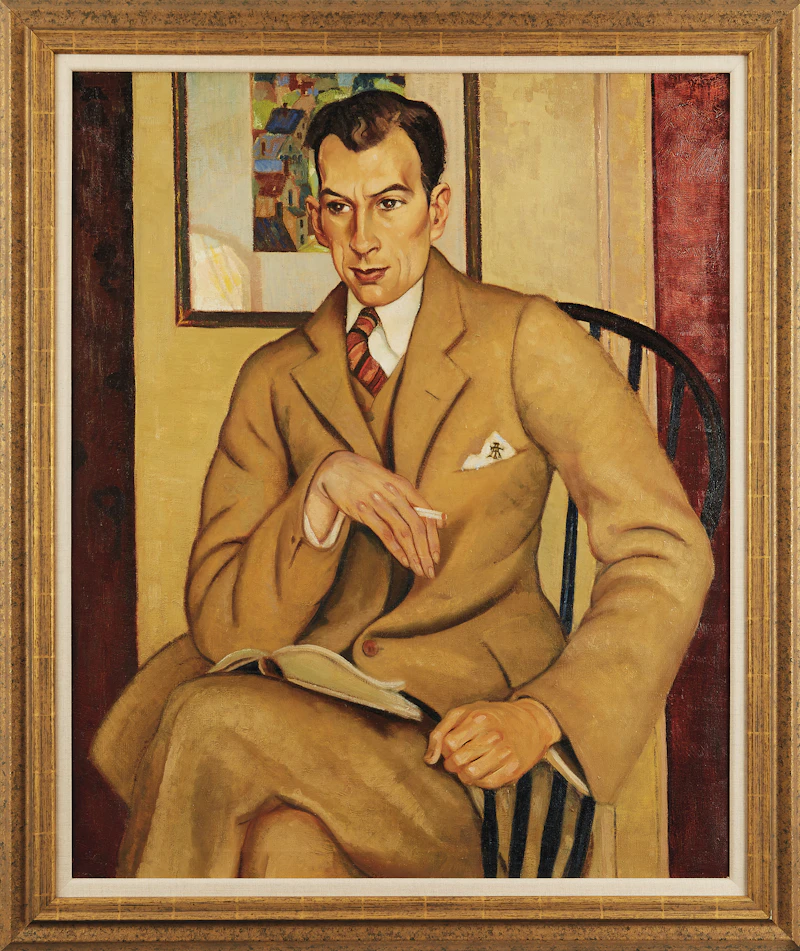 Randolph Stanley Hewton, Portrait of Thomas Archer, Esq., oil on canvas - view 2