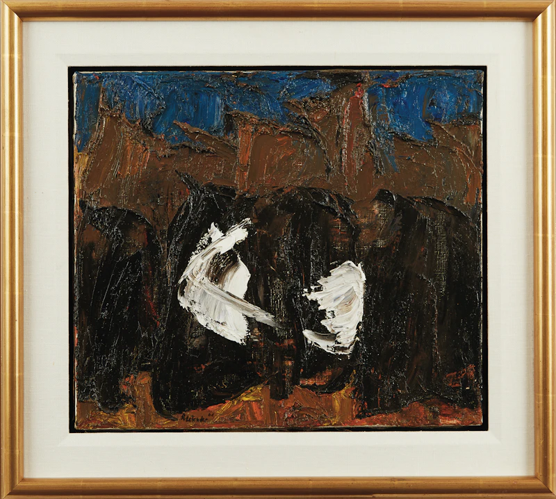 Rita Letendre, L’Enchenteur, oil on canvas, 1960 - view 2