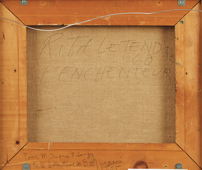 Rita Letendre, L’Enchenteur, oil on canvas, 1960 - view 3