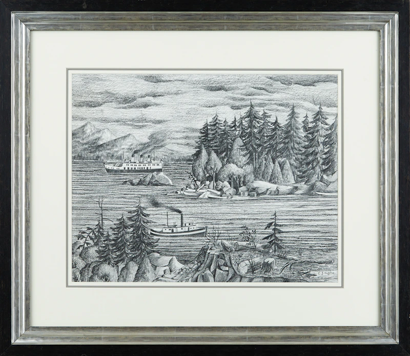 Edward John Hughes, Sidney, B.C., graphite - view 2