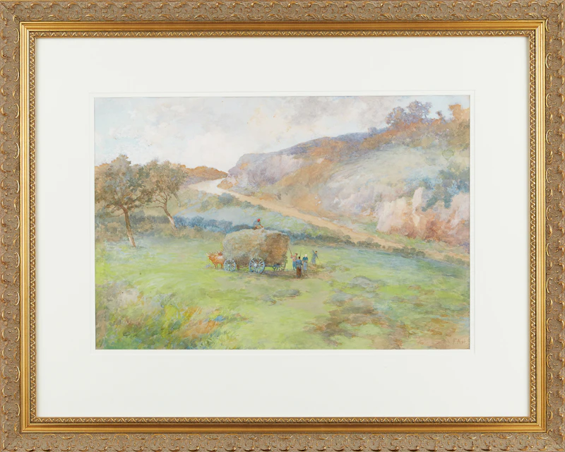 Frances Anne Hopkins, Filling the Wagon, watercolour - view 2
