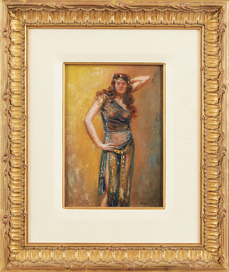 Frederick Sproston Challener, Posing Dancer, oil on board - view 2