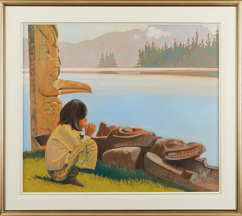 Robert Genn, Deirdre Watching, oil on canvas - view 2