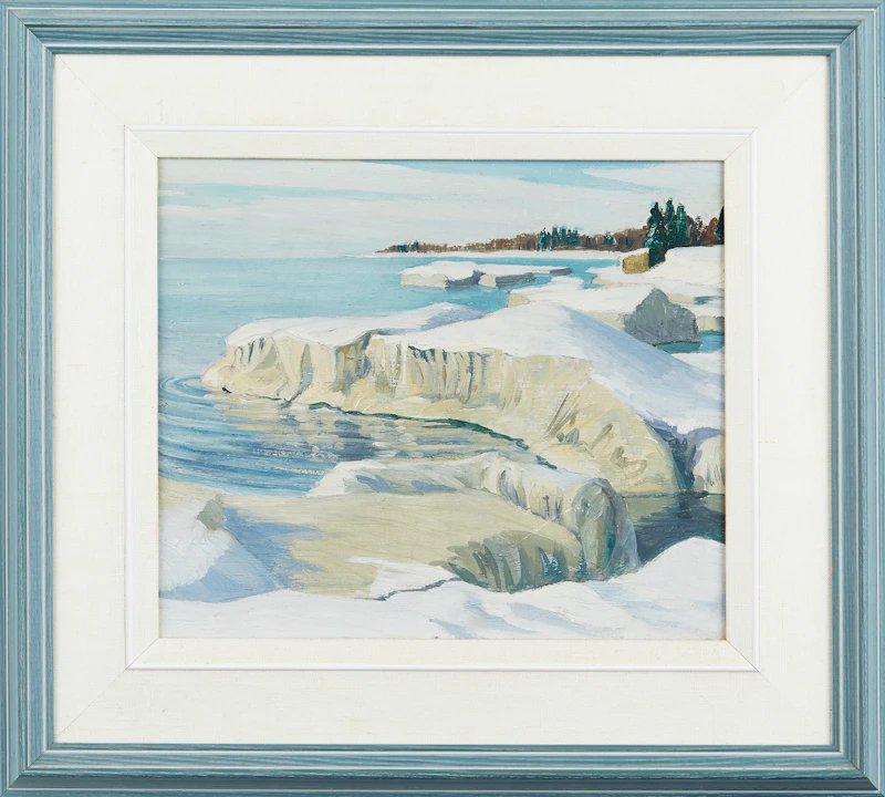 Doris Jean McCarthy, Icebergs in Sunlight, Wellington, oil on board - view 2