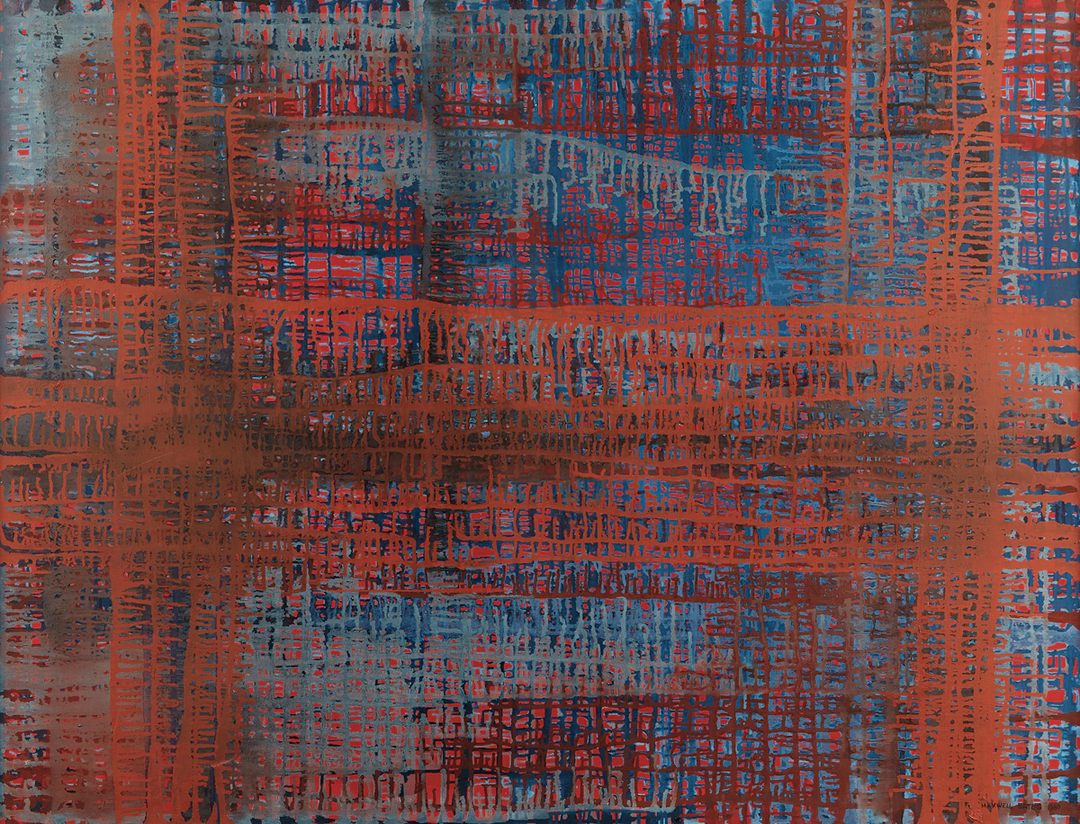 Maxwell Bennett Bates, Northern Painting, oil on canvas, 1960