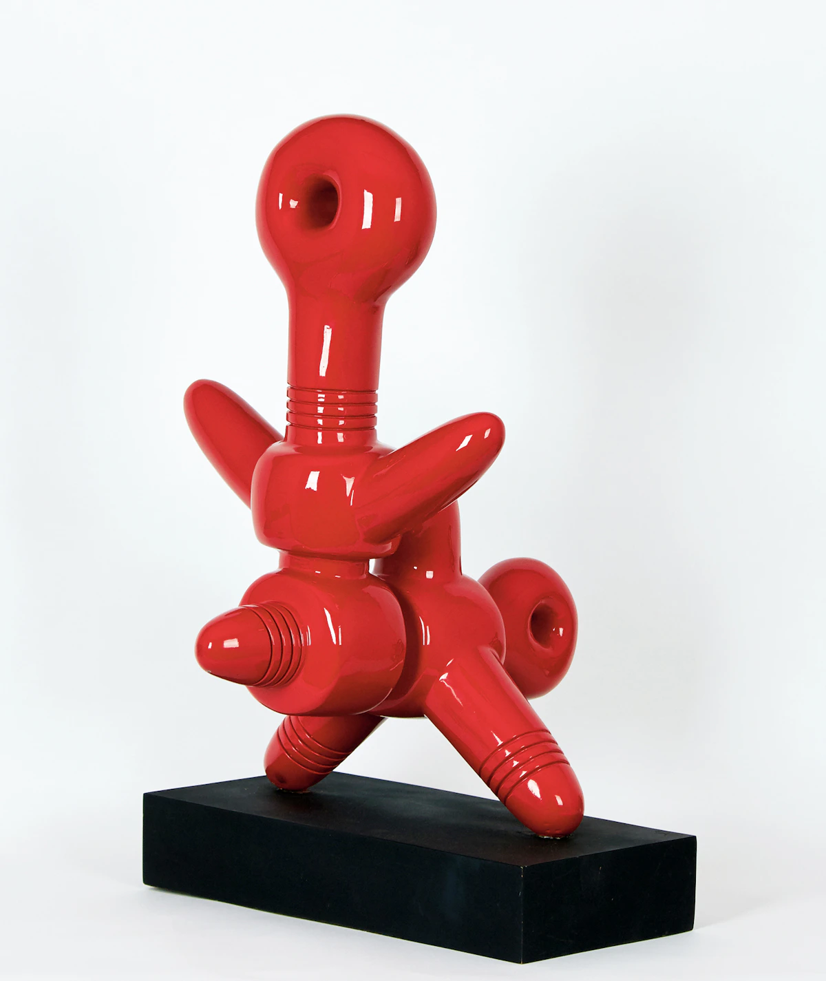 Sorel Etrog, Sadko, circa 1971, painted bronze sculpture