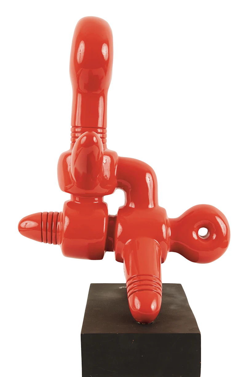 Sorel Etrog, Sadko, circa 1971, painted bronze sculpture - view 4