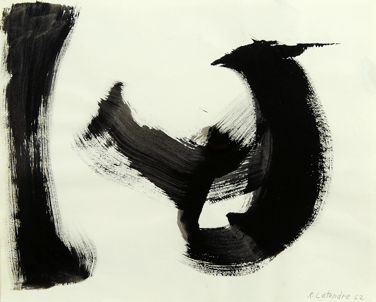 Rita Letendre, Serie B, No. 2 (FH-22P), casein on paper, 1962