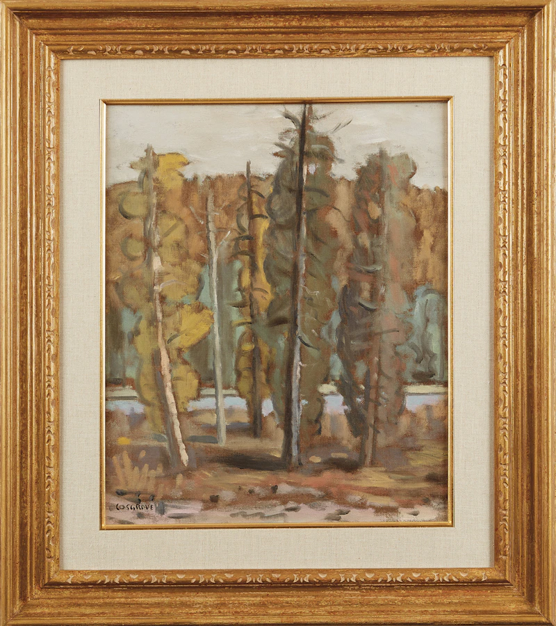 Stanley Morel Cosgrove, Forest Landscape, oil on canvas - view 2